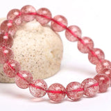 [Bead] Strawberry Pigeon Red Quartz Bracelet - Love & Wealth Crystal