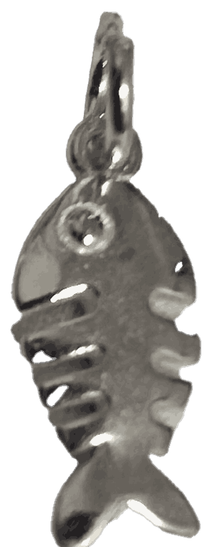 Silver fishbone Pendant