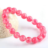 [Bead] Cherry blossom Rain Rose pyroxene peach blossom crystal bracelet