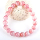 [Bead] Pink Agate Bracelet - Wealth & Elegance Crystal