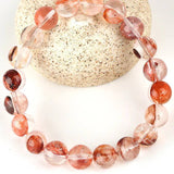 [Bead] Flower Agate Crystal Bracelet - Healing & Vitality Stone