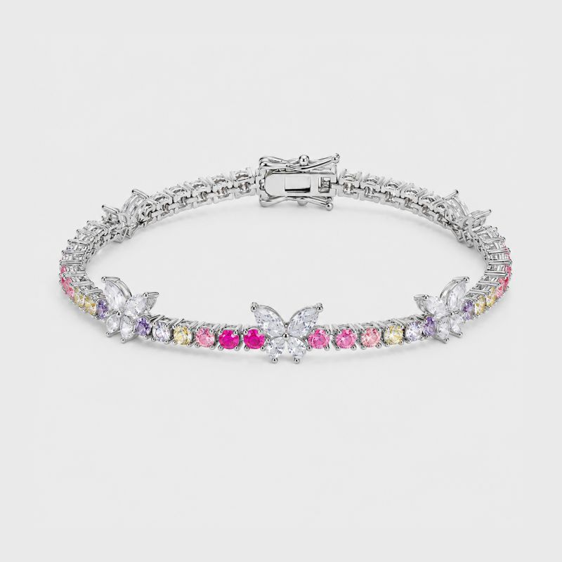 Butterfly Bloom Tennis Bracelet