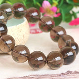 [Bead] Smoky Quartz Beads - Natural Xinjiang Tea Crystal Bracelet