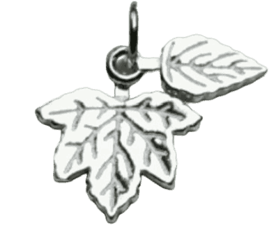 Silver fallen leaves Pendant