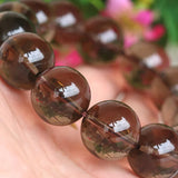 [Bead] Smoky Quartz Beads - Natural Xinjiang Tea Crystal Bracelet