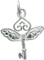 Silver Magic Key Pendant