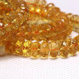 [Faceted Bead] Citrine Bracelet - Faceted Brazilian Crystal for Wealth & Creativity - FateCord