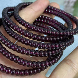 [Faceted Bead] Natural Black Currant Garnet - FateCord
