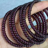 [Faceted Bead] Natural Black Currant Garnet - FateCord
