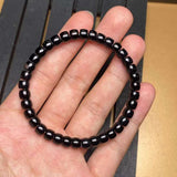 [Faceted Bead] Natural Black Jade with Agate - FateCord