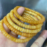 [Faceted Bead] Natural Burma Yellow Jade and Huanglong Jade - FateCord