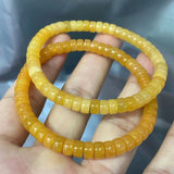 [Faceted Bead] Natural Burma Yellow Jade and Huanglong Jade - FateCord
