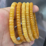 [Faceted Bead] Natural Burma Yellow Jade and Huanglong Jade - FateCord
