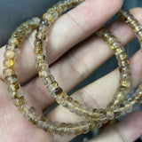 [Faceted Bead] Natural Rutilated Quartz / Crystal - FateCord