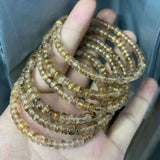 [Faceted Bead] Natural Rutilated Quartz / Crystal - FateCord