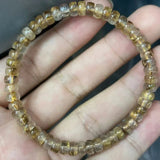 [Faceted Bead] Natural Rutilated Quartz / Crystal - FateCord