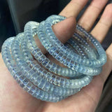 [Faceted Bead] Natural Sky Aquamarine Clean Body - FateCord