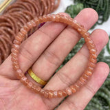 [Faceted Bead] Natural Sunstone/Golden Sand Cat's Eye/Orange Moonstone - FateCord
