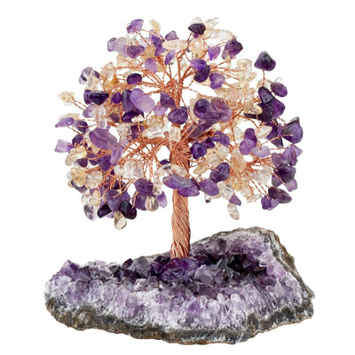 FateCord Natural Amethyst and Citrine Energy FengShui Tree - FateCord