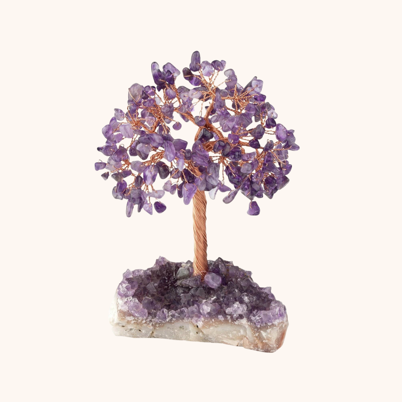FateCord Natural Amethyst Energy FengShui Tree