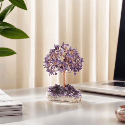FateCord Natural Amethyst Energy FengShui Tree - FateCord