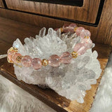 FateCord Natural Clear Quartz Chrysanthemum Cluster & Raw Purifying Stone - FateCord