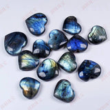 FateCord Natural Labradorite & Moonstone Heart - Shaped Raw Crystal - FateCord