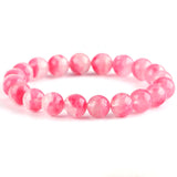 [Bead] Cherry blossom Rain Rose pyroxene peach blossom crystal bracelet