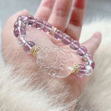 [Fox Fairy] Amethyst and White Crystal Nine - tailed Fox Princess Crystal Bracelet - FateCord