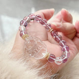 [Fox Fairy] Amethyst and White Crystal Nine - tailed Fox Princess Crystal Bracelet - FateCord