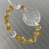 [Fox Fairy] Aset Citrine Crystal & Purifying White Crystal Zakiram Wealth Goddess Bracelet - FateCord