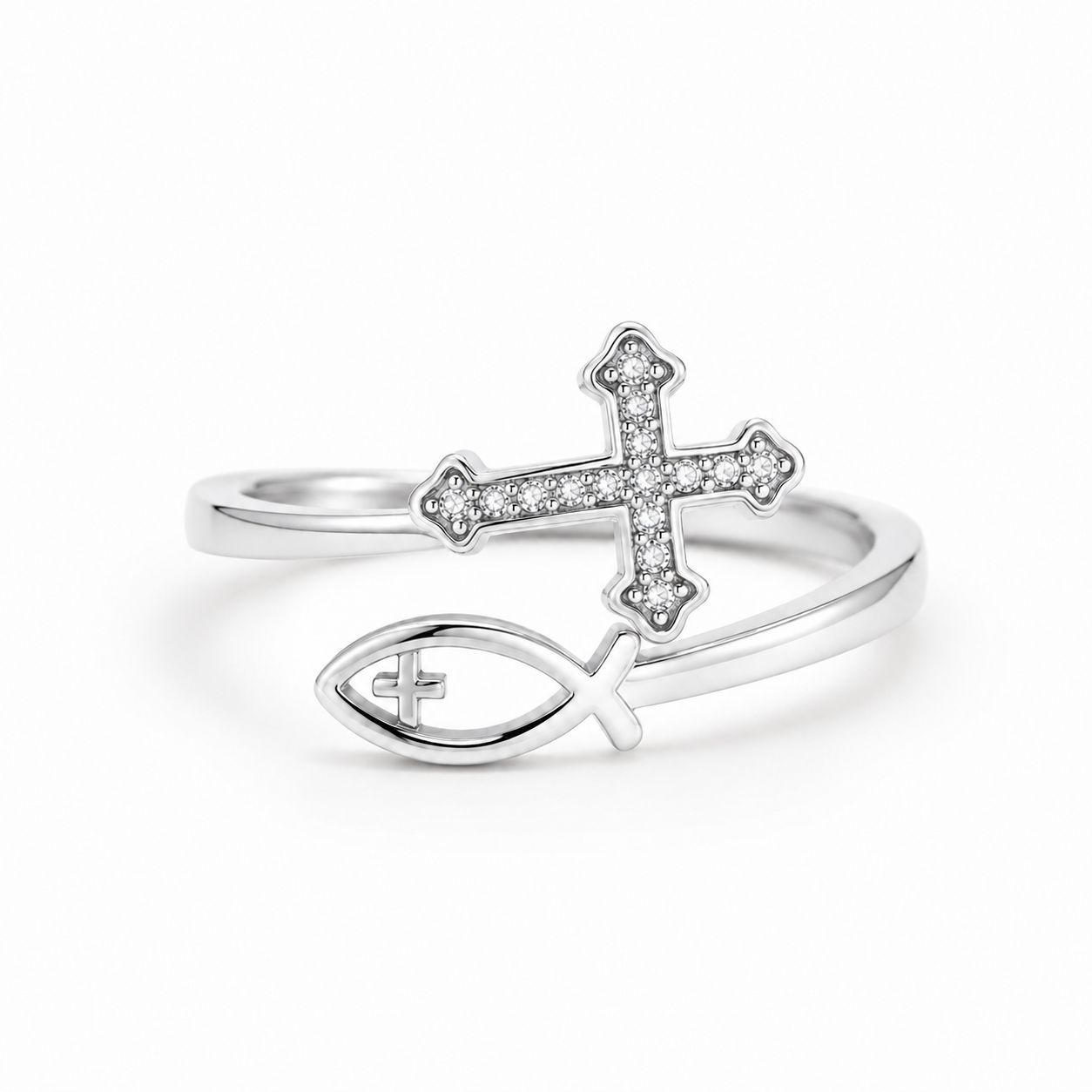 Faith Light Open Ring