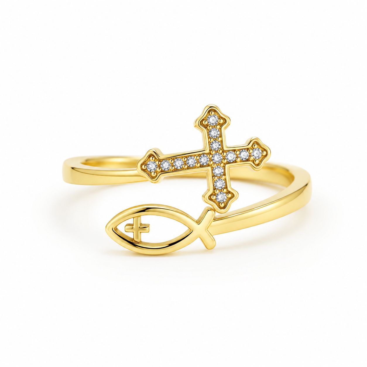 Faith Light Open Ring