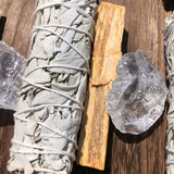 White Sage and Palo Santo Purifying Incense Stick with Crystal Combo - FateCord