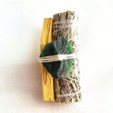 White Sage and Palo Santo Purifying Incense Stick with Crystal Combo - FateCord