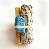 White Sage and Palo Santo Purifying Incense Stick with Crystal Combo - FateCord
